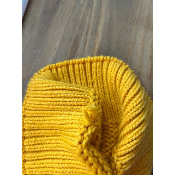 PINK Victoria's Secret Yellow Oversized Sweater Women's Size Large Crewneck Wome - Picture 7 of 7